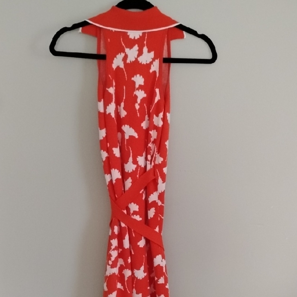 Diane Von Furstenberg Small Collared Wrap Dress NWT - Picture 5 of 5